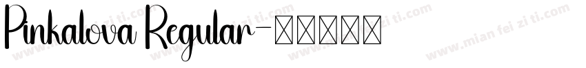 Pinkalova Regular字体转换